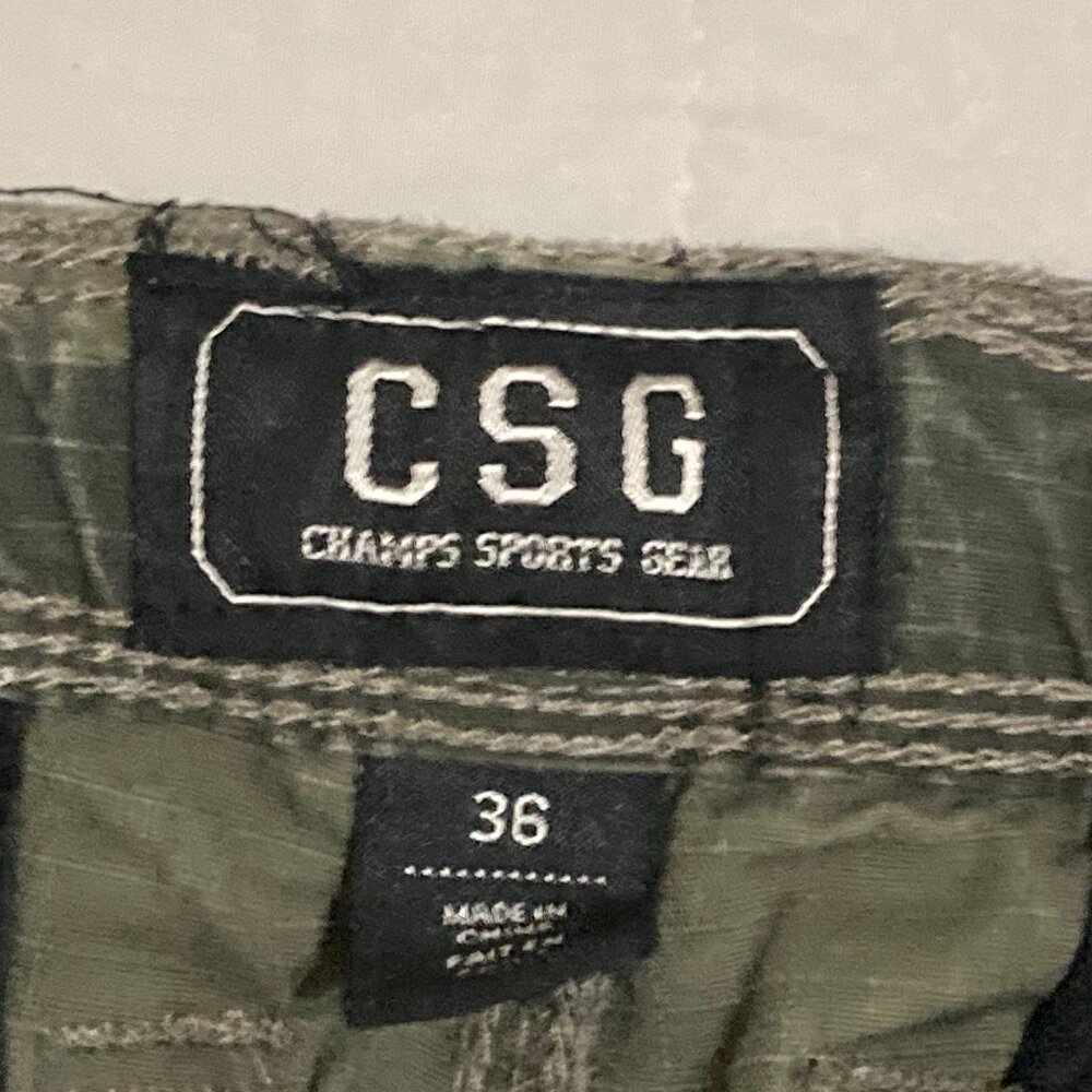 CSG Cargo Shorts Mens Size 36 Camouflage Drawstring